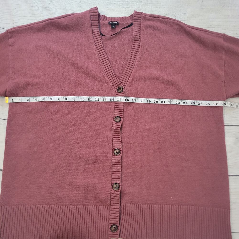 Torrid Size 4 Button Down Drop Shoulder Boyfriend… - image 5